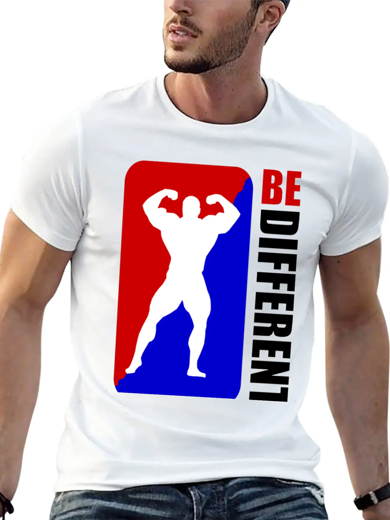 WORKOUT BE DIFFERENT 1A.png Unisex Casual T-Shirt – Clean Design For Daily Comfort