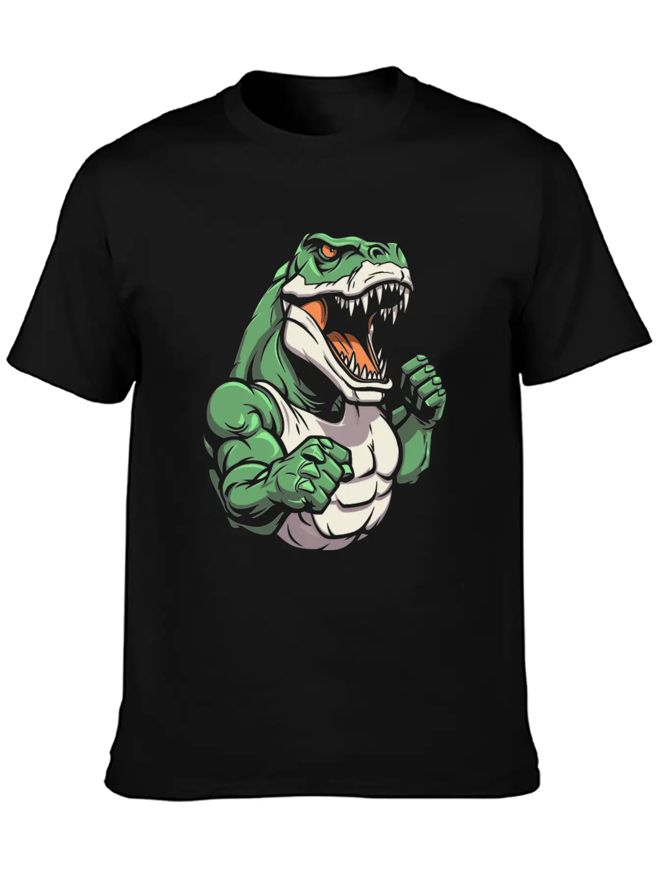 Workout Gym T Rex Basic Graphic T-Shirt – Daily Comfort In Soft Cotton