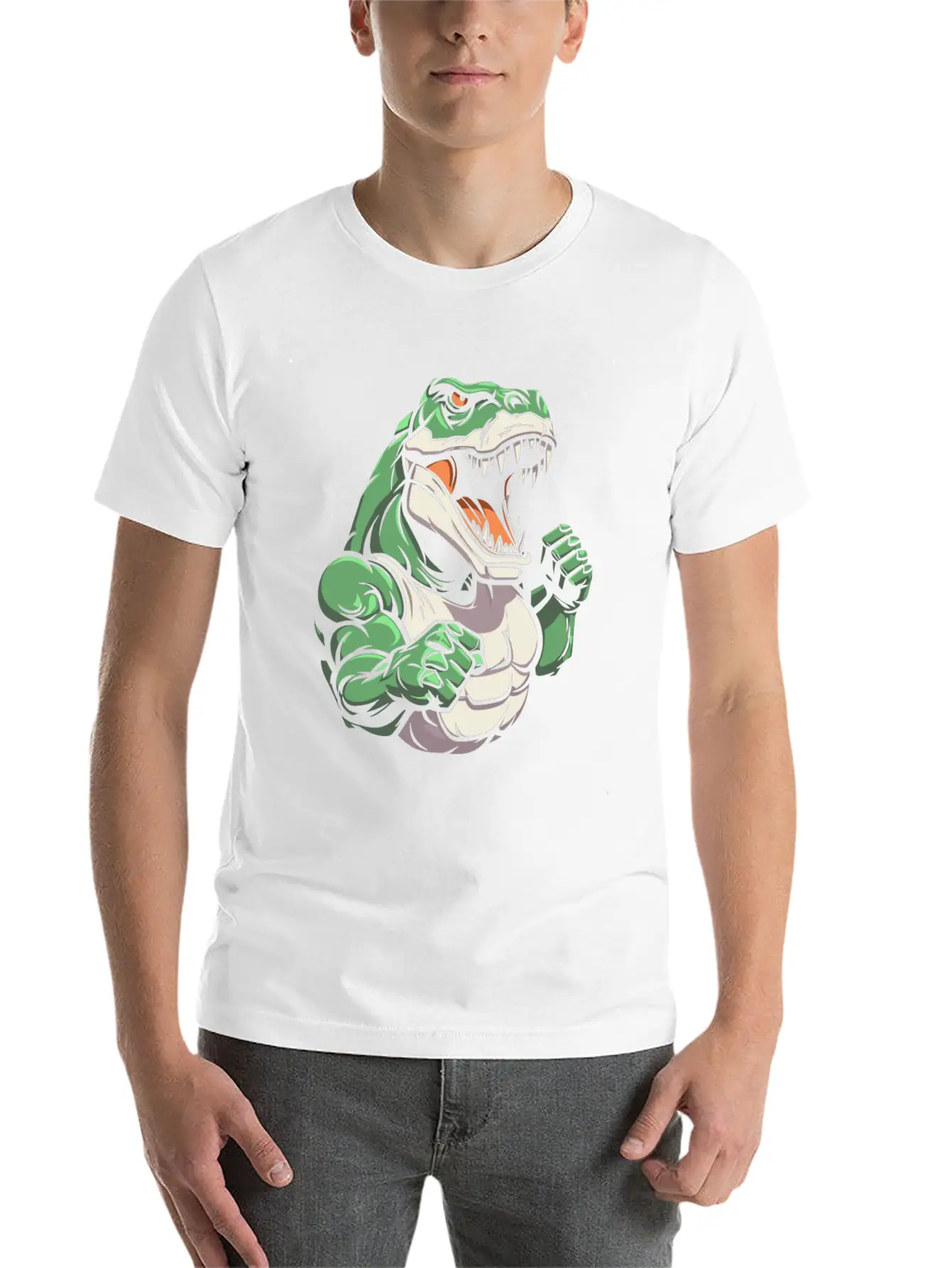Workout Gym T Rex Basic Graphic T-Shirt – Daily Comfort In Soft Cotton