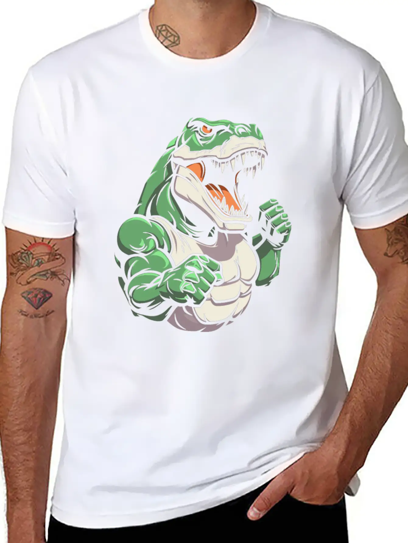 Workout Gym T Rex Basic Graphic T-Shirt – Daily Comfort In Soft Cotton