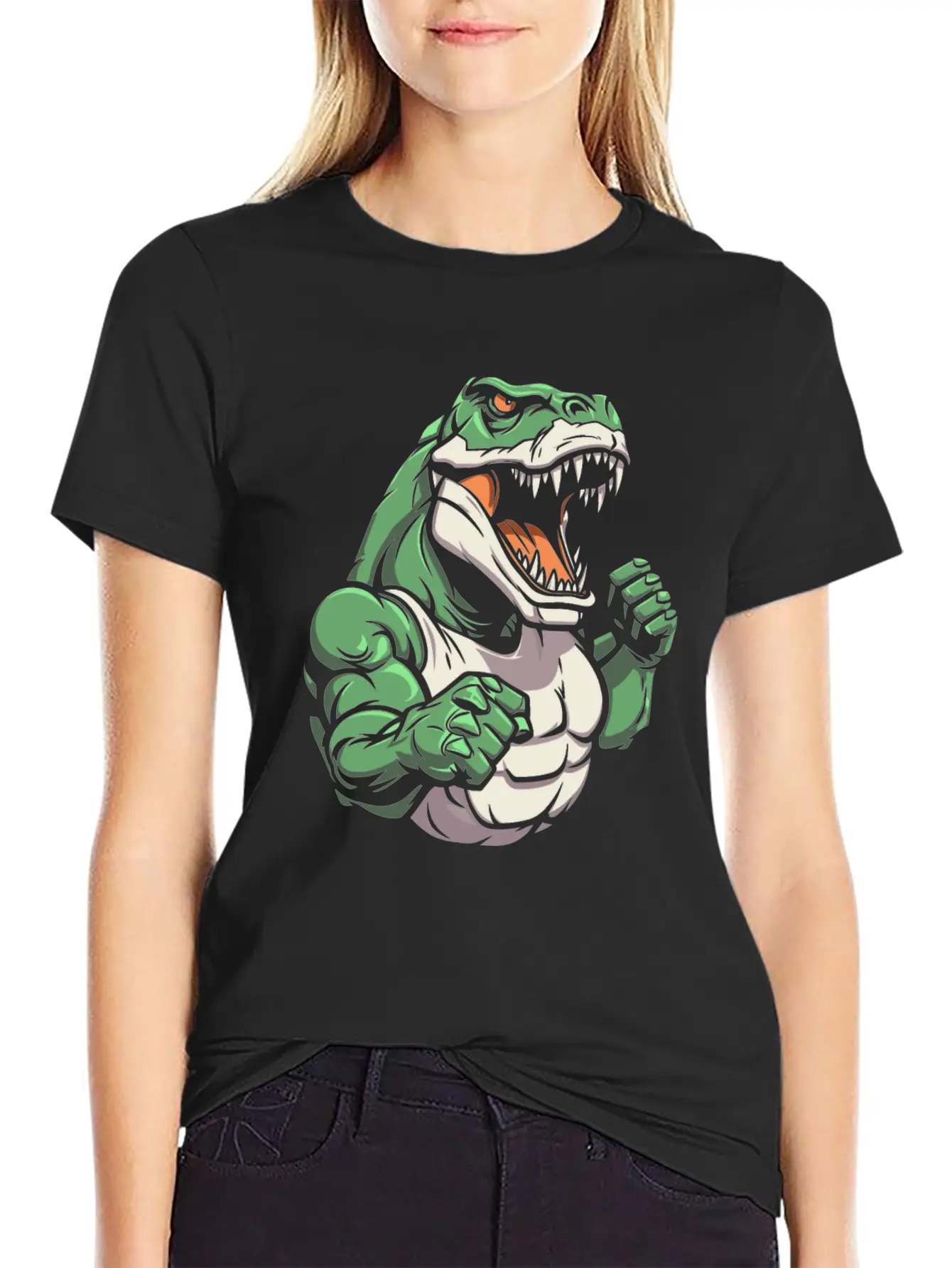 Workout Gym T Rex Basic Graphic T-Shirt – Daily Comfort In Soft Cotton