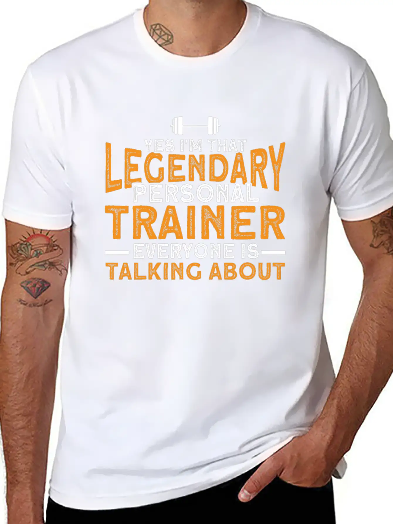 Workout Motivation Quote Gym Personal Trainer Unisex Short Sleeve Soft Cotton T-Shirt – Casual Everyday Wear