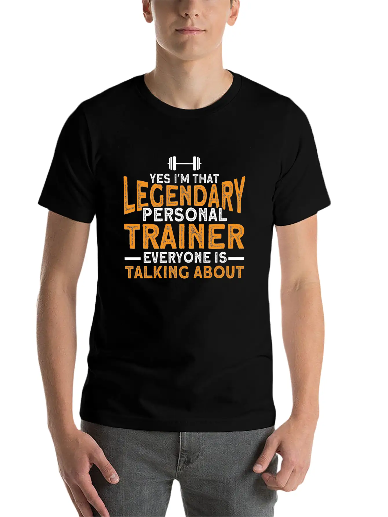 Workout Motivation Quote Gym Personal Trainer Unisex Short Sleeve Soft Cotton T-Shirt – Casual Everyday Wear