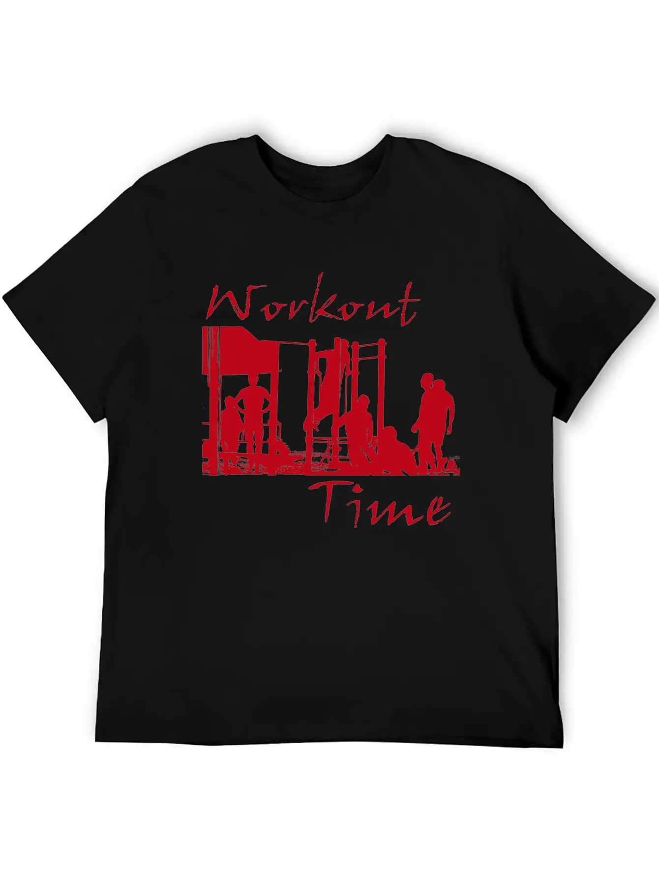 Workout Time Basic Graphic T-Shirt – Daily Comfort In Soft Cotton