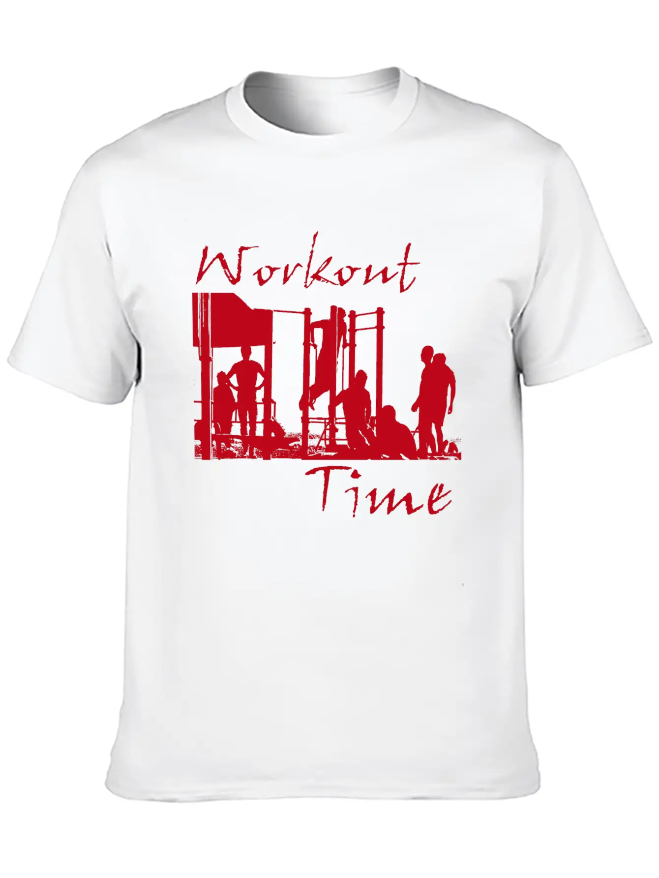 Workout Time Basic Graphic T-Shirt – Daily Comfort In Soft Cotton