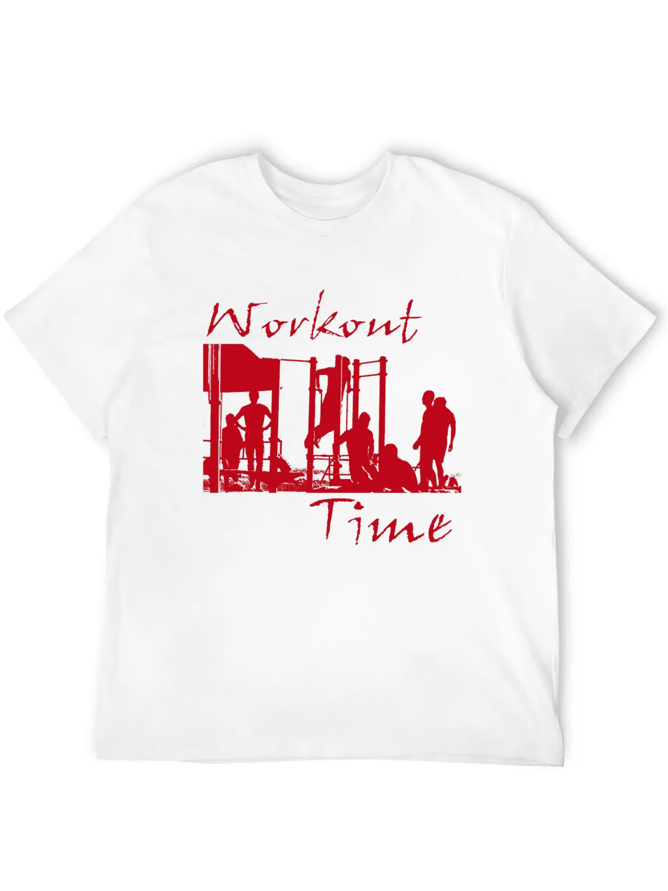 Workout Time Basic Graphic T-Shirt – Daily Comfort In Soft Cotton
