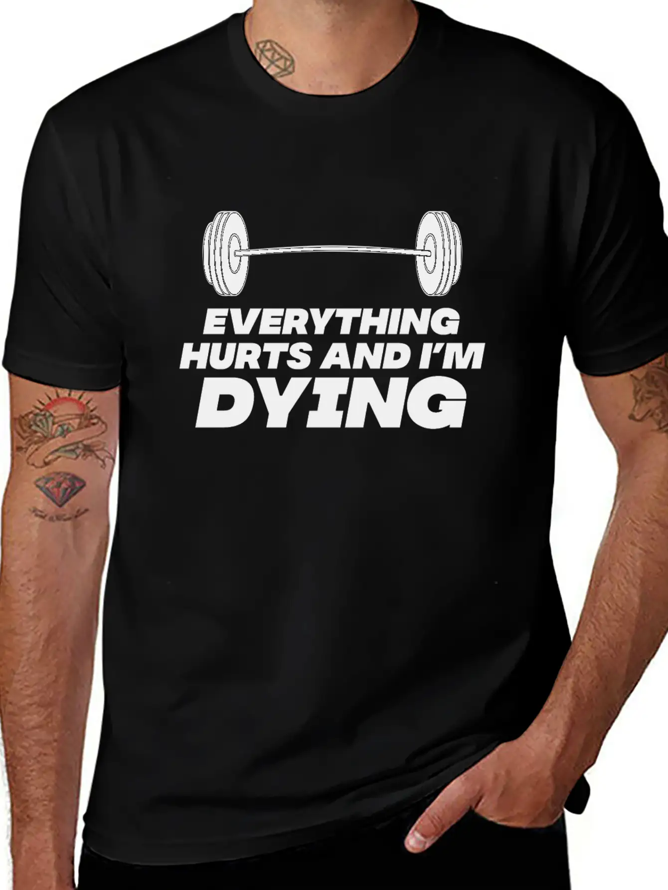 Workout Until Everything Hurts Stylish Everyday T-Shirt – Unisex Basic Cotton Tee