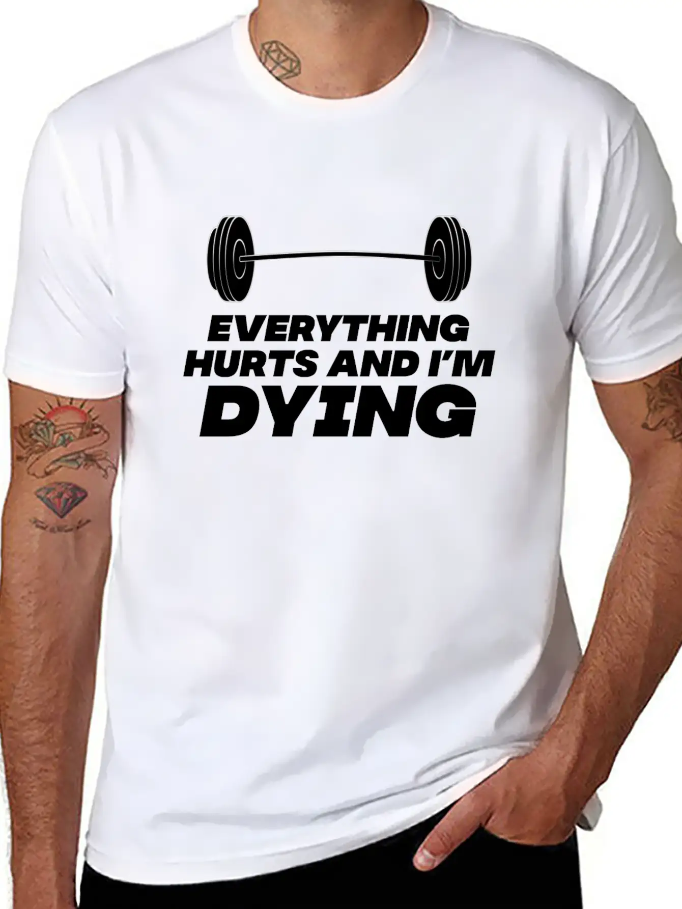 Workout Until Everything Hurts Stylish Everyday T-Shirt – Unisex Basic Cotton Tee