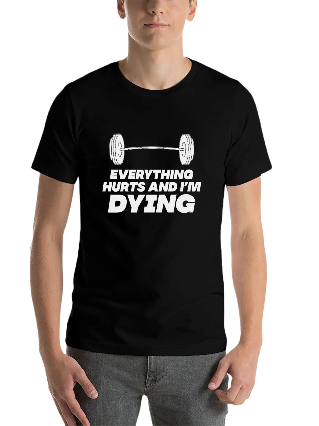 Workout Until Everything Hurts Stylish Everyday T-Shirt – Unisex Basic Cotton Tee