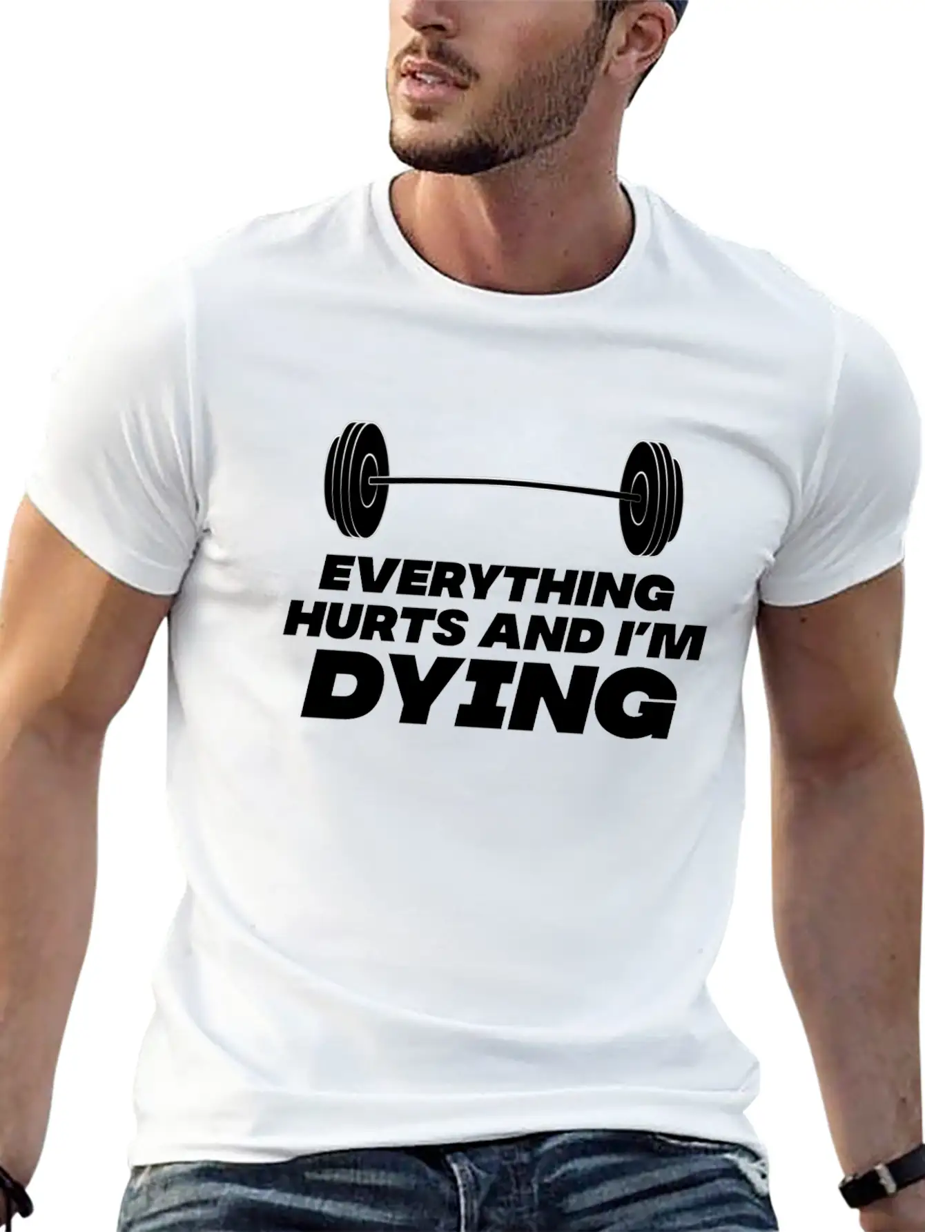 Workout Until Everything Hurts Stylish Everyday T-Shirt – Unisex Basic Cotton Tee