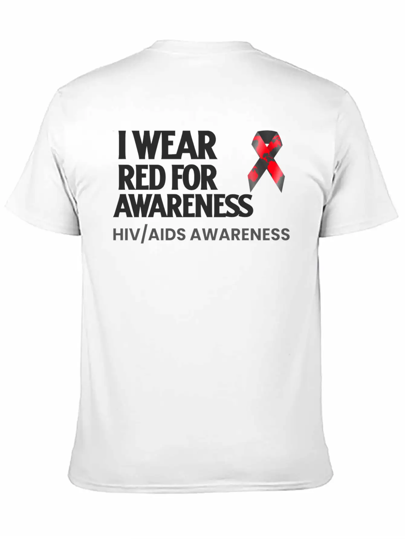 World Aids Day Comfortable Minimalist Graphic Tee – Summer Style Essential