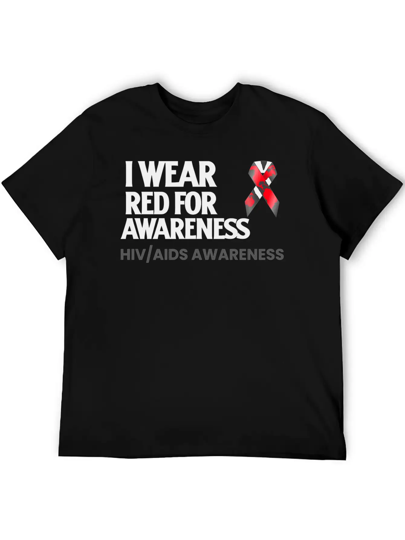 World Aids Day Comfortable Minimalist Graphic Tee – Summer Style Essential