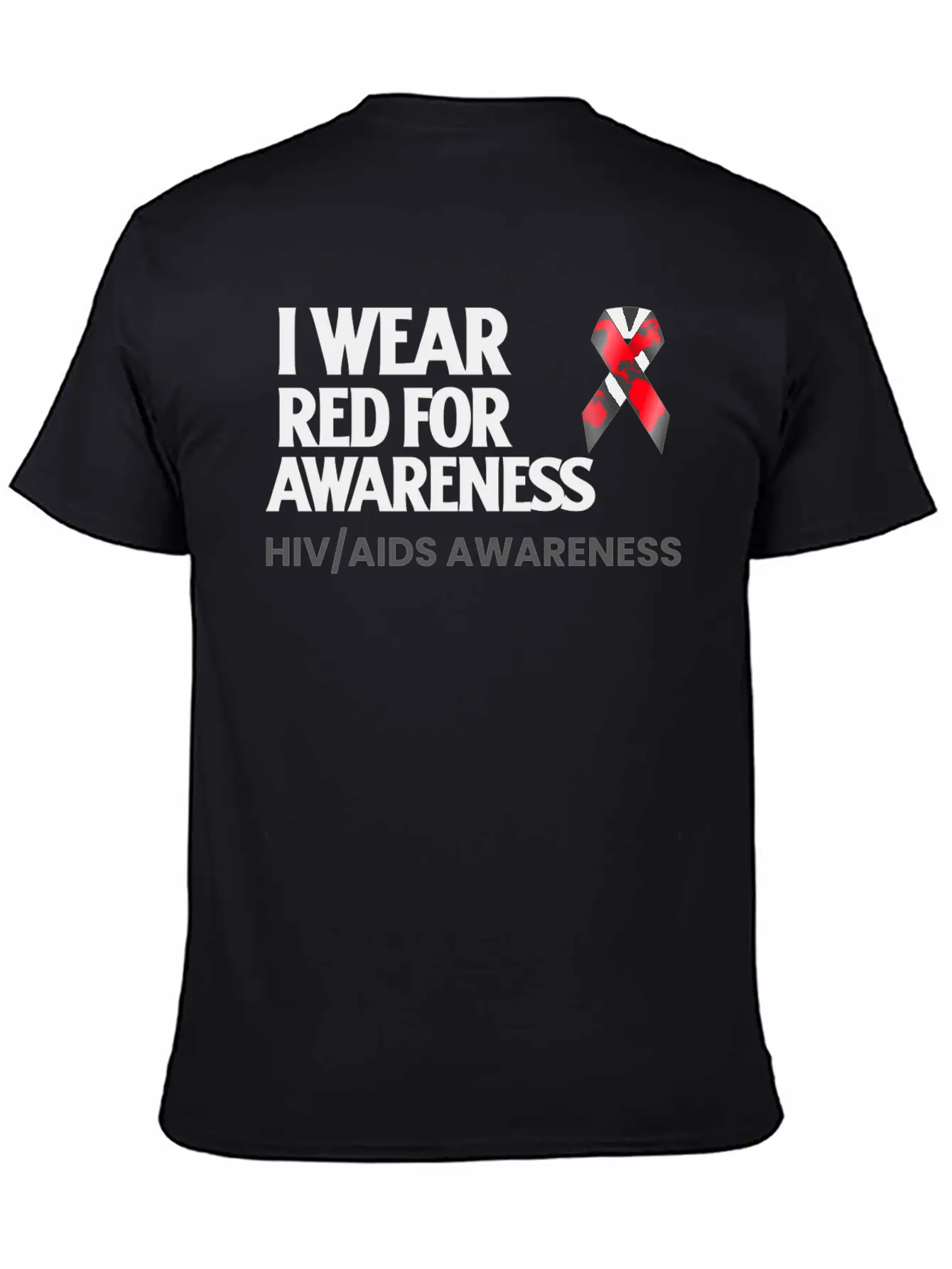 World Aids Day Comfortable Minimalist Graphic Tee – Summer Style Essential