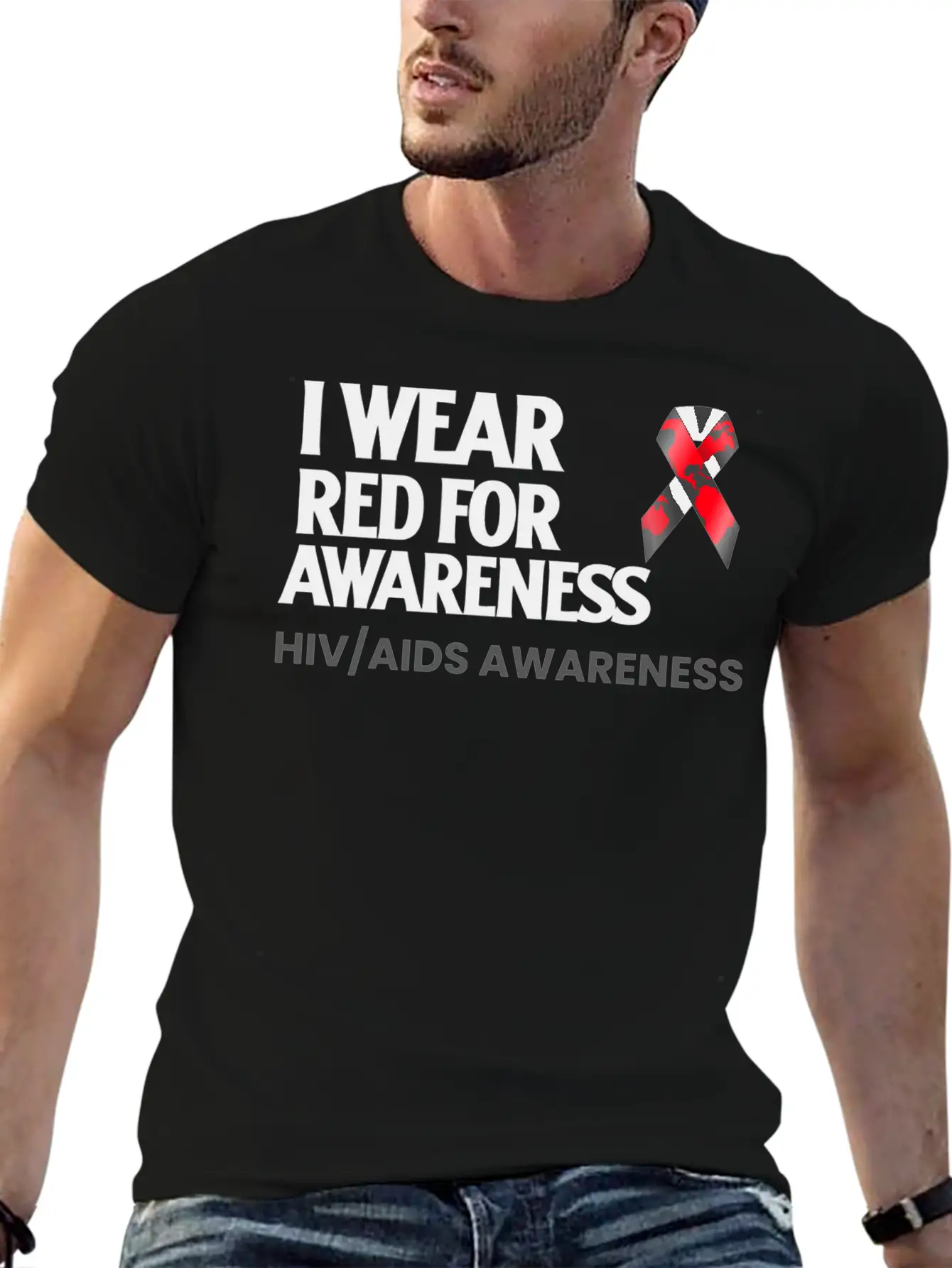 World Aids Day Comfortable Minimalist Graphic Tee – Summer Style Essential