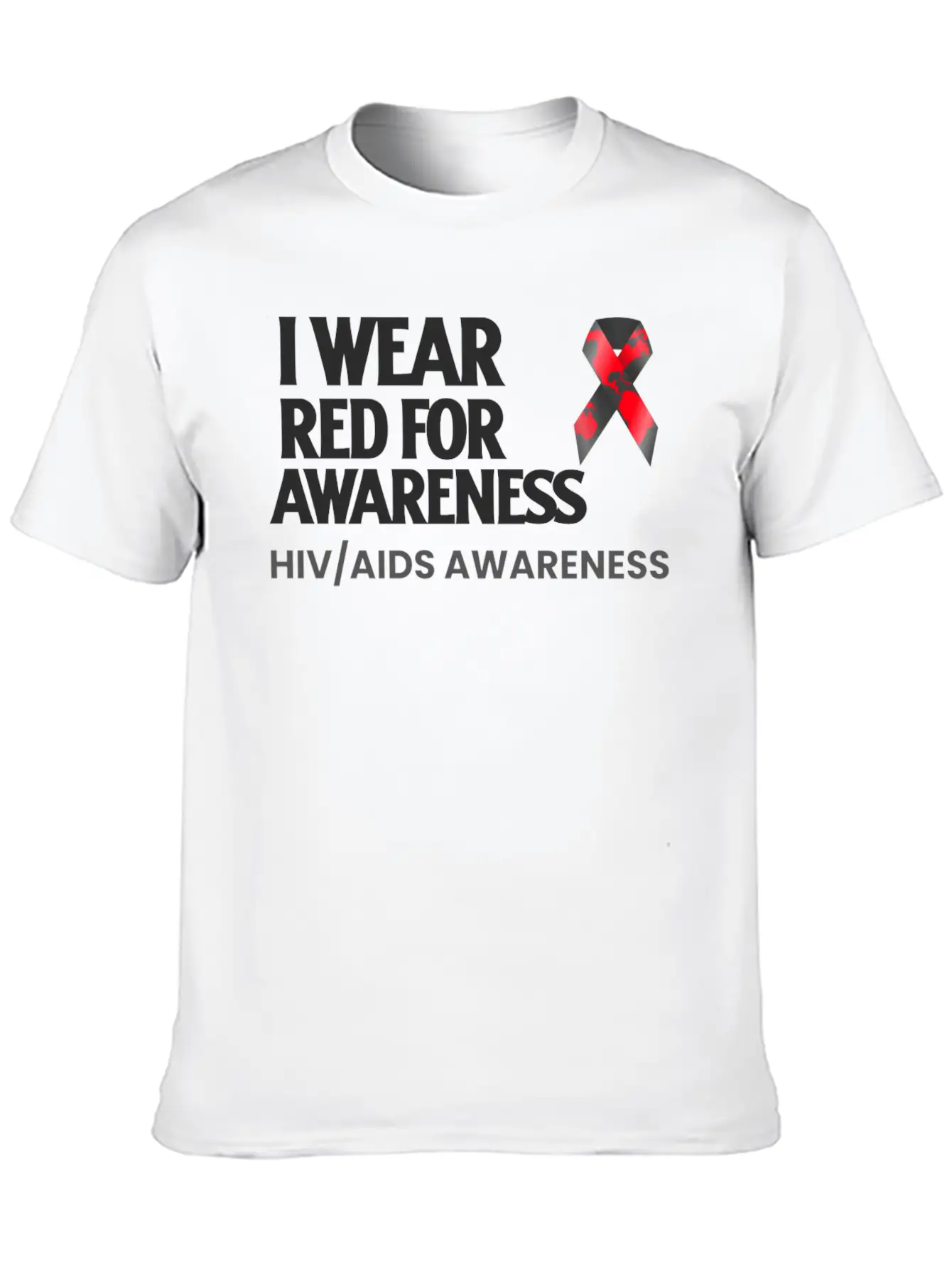 World Aids Day Comfortable Minimalist Graphic Tee – Summer Style Essential