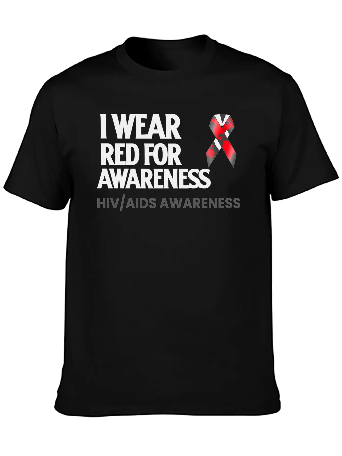 World Aids Day Comfortable Minimalist Graphic Tee – Summer Style Essential