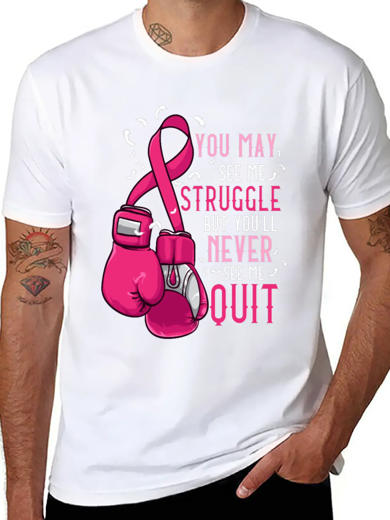 World Cancer Day Cancer Awareness Cancer Unisex Short Sleeve Soft Cotton T-Shirt – Casual Everyday Wear