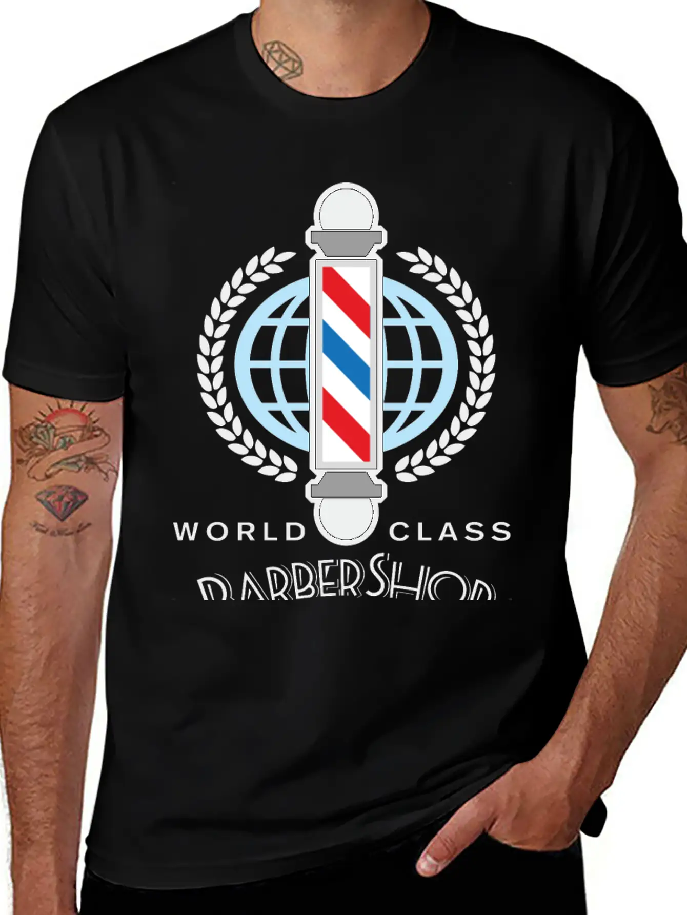 World Class Barber Shop Unisex Short Sleeve Soft Cotton T-Shirt – Casual Everyday Wear