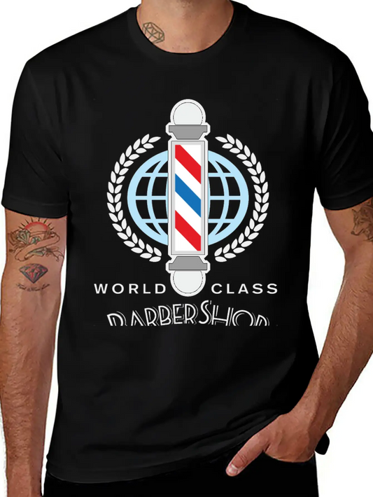 World Class Barber Shop Unisex Short Sleeve Soft Cotton T-Shirt – Casual Everyday Wear