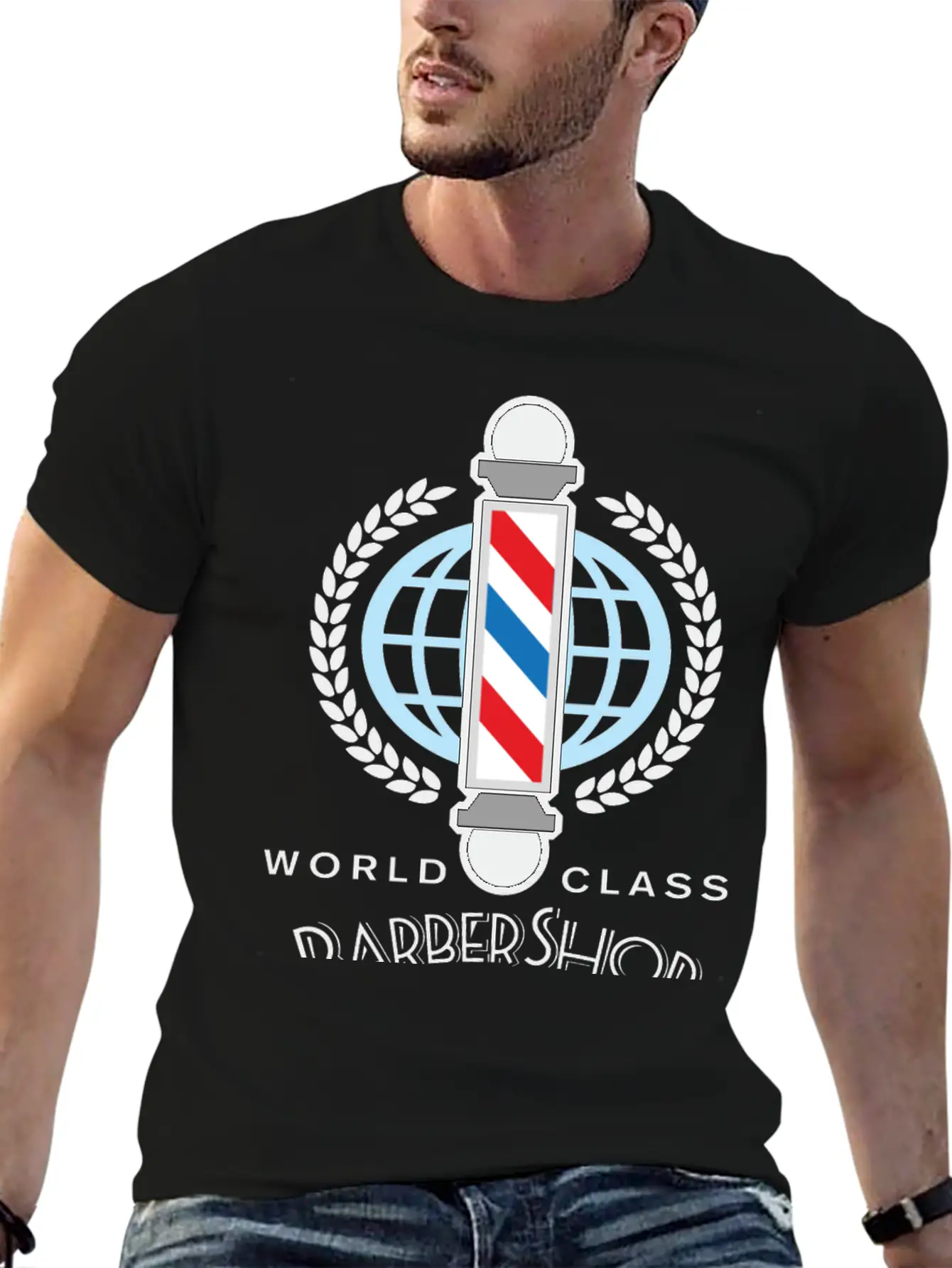World Class Barber Shop Unisex Short Sleeve Soft Cotton T-Shirt – Casual Everyday Wear