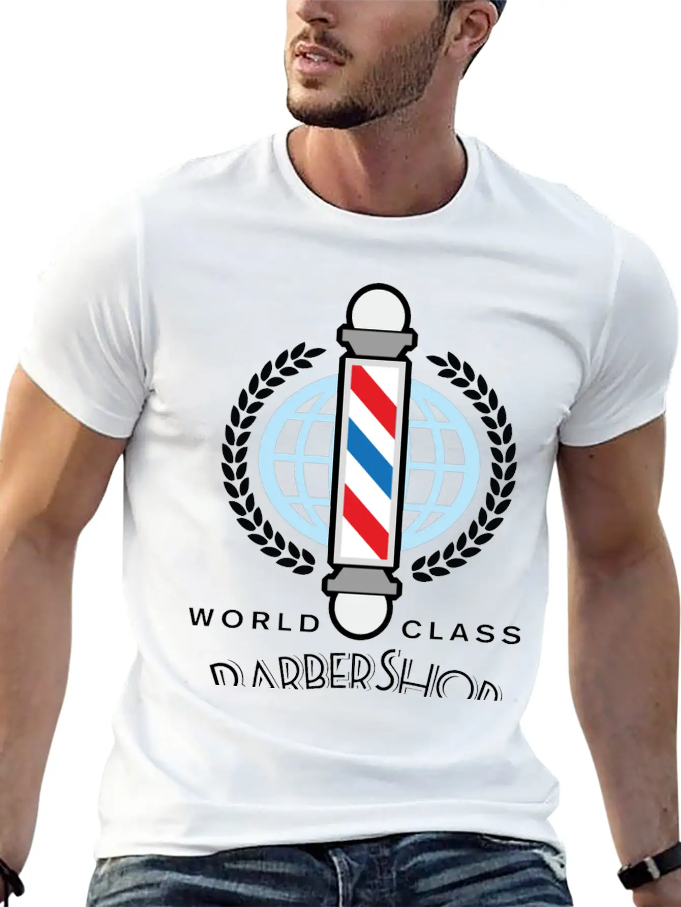 World Class Barber Shop Unisex Short Sleeve Soft Cotton T-Shirt – Casual Everyday Wear