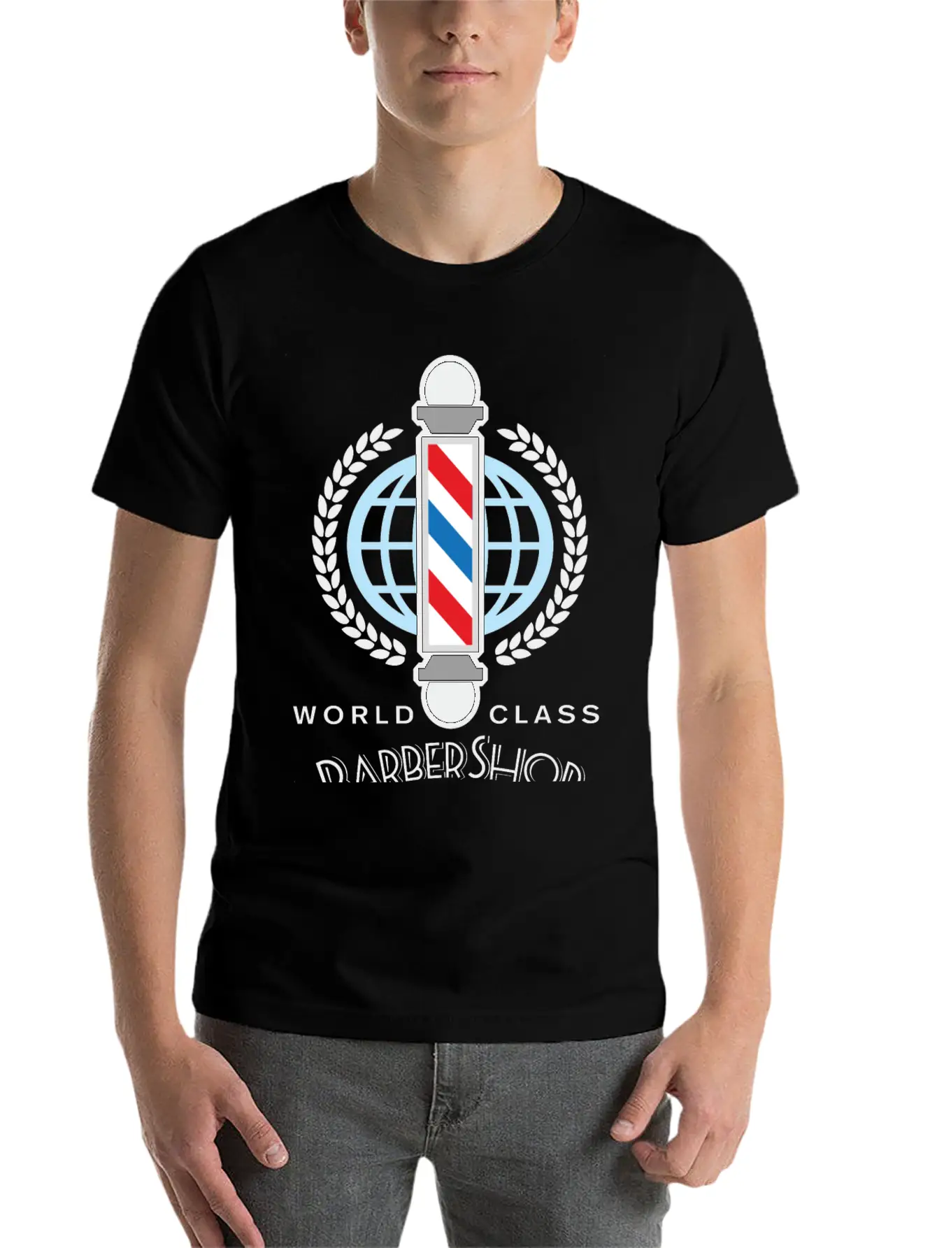 World Class Barber Shop Unisex Short Sleeve Soft Cotton T-Shirt – Casual Everyday Wear