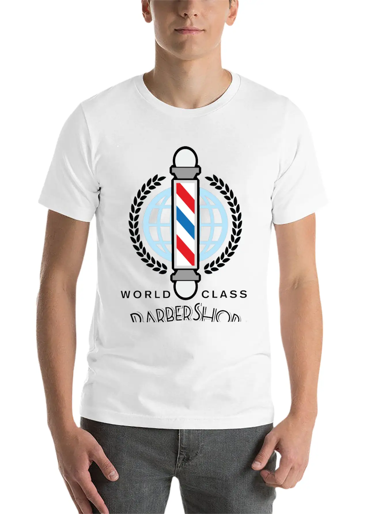 World Class Barber Shop Unisex Short Sleeve Soft Cotton T-Shirt – Casual Everyday Wear