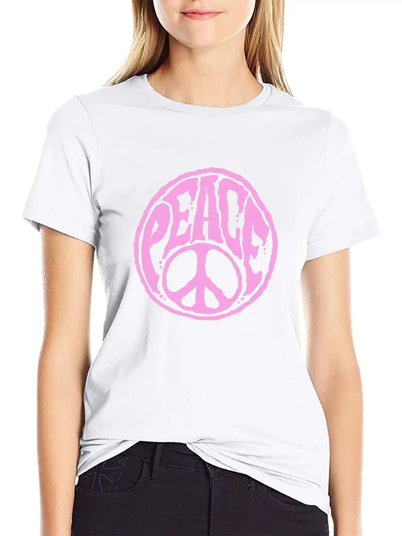 World Peace Sign Groovy 60s 70s Harmony Retro Unisex Casual T-Shirt – Clean Design For Daily Comfort