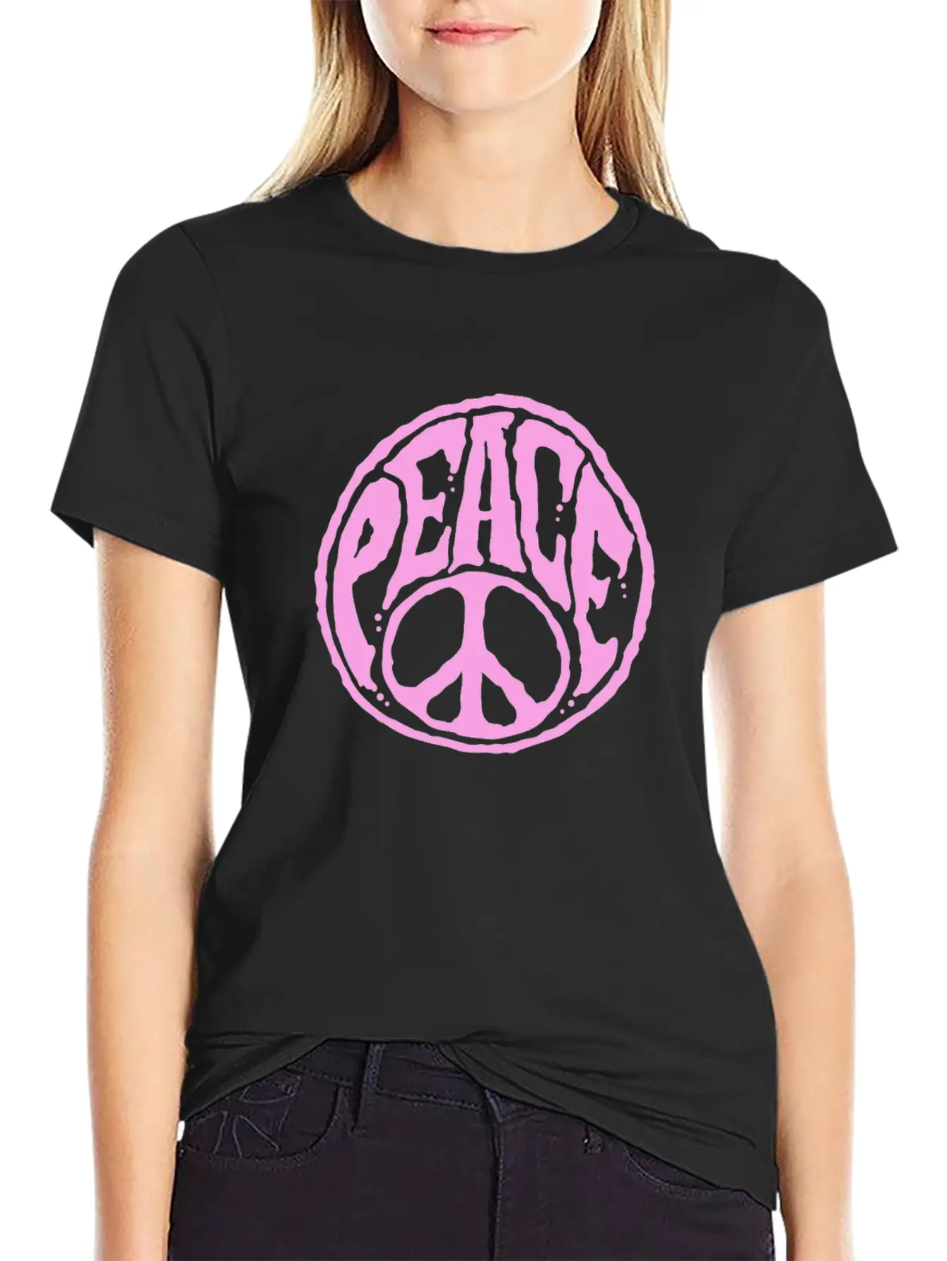 World Peace Sign Groovy 60s 70s Harmony Retro Unisex Casual T-Shirt – Clean Design For Daily Comfort