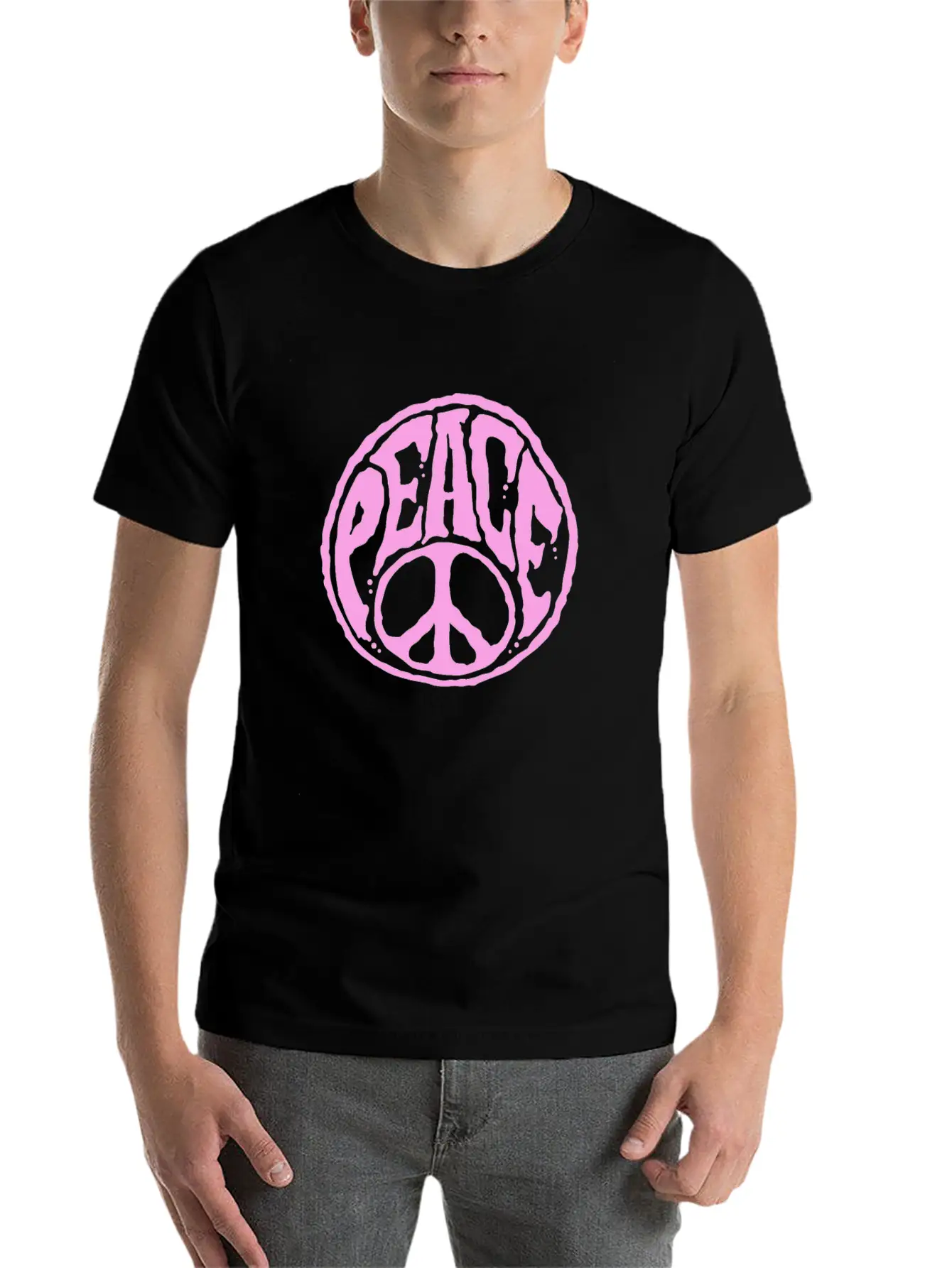 World Peace Sign Groovy 60s 70s Harmony Retro Unisex Casual T-Shirt – Clean Design For Daily Comfort