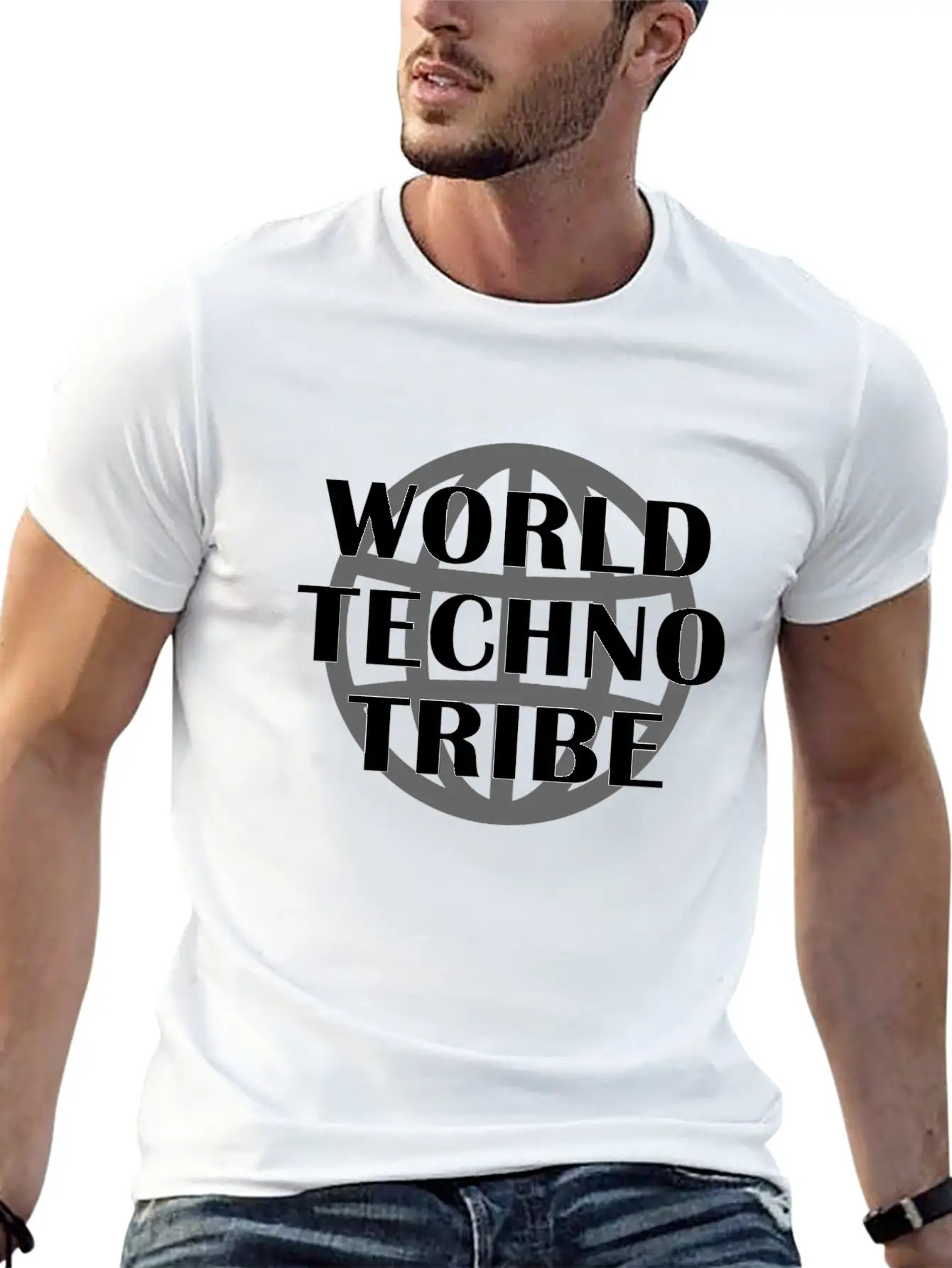 World Techno Tribe Music Gift Raving Concert Stylish Everyday T-Shirt – Unisex Basic Cotton Tee