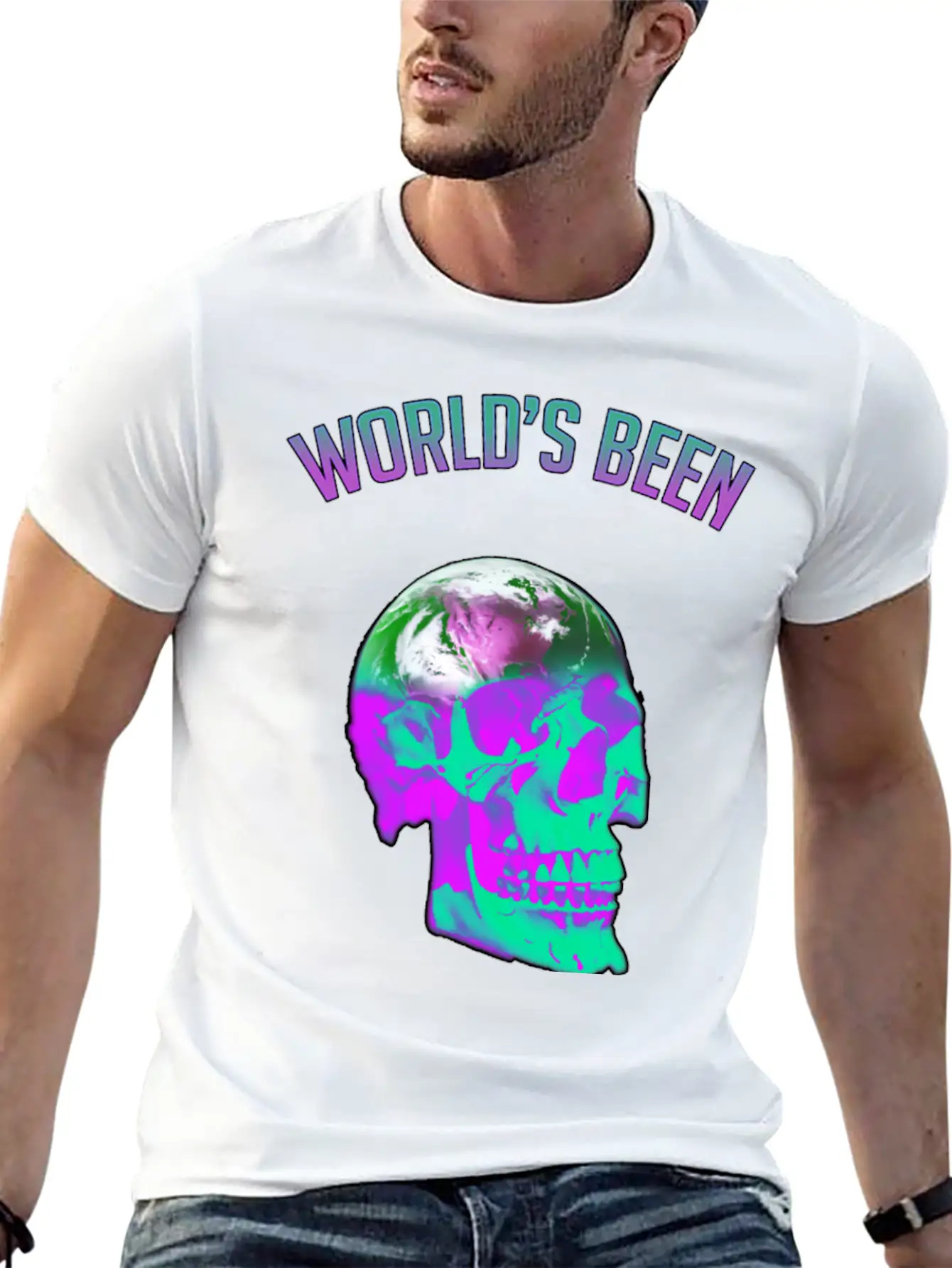 World's Been On My Mind Unisex Short Sleeve Soft Cotton T-Shirt – Casual Everyday Wear