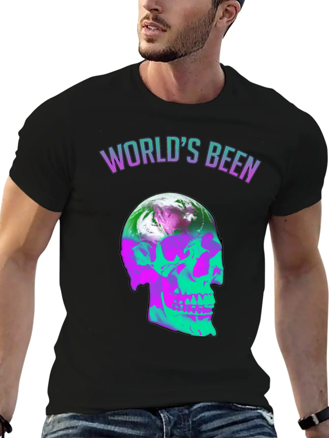 World's Been On My Mind Unisex Short Sleeve Soft Cotton T-Shirt – Casual Everyday Wear