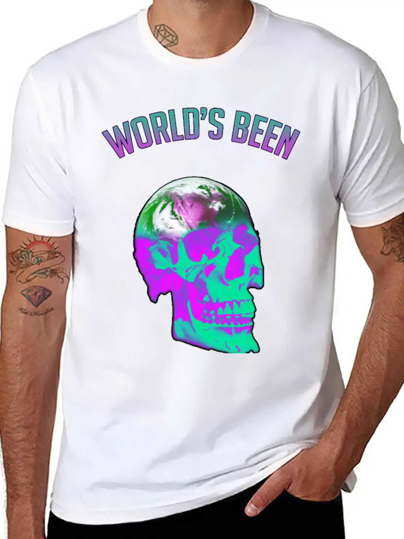 World's Been On My Mind Unisex Short Sleeve Soft Cotton T-Shirt – Casual Everyday Wear