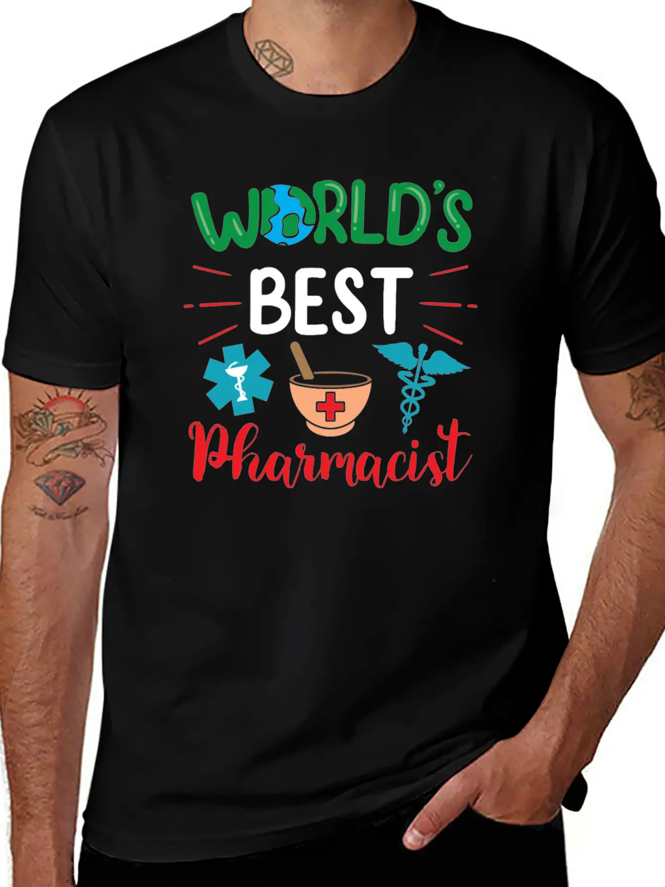 World's Best Pharmacist Apothecary Pharmacy Job Timeless Short Sleeve Tee – Comfy And Minimalist Design