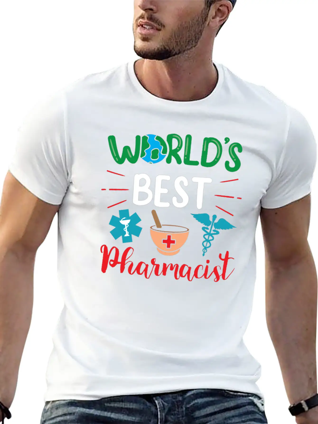 World's Best Pharmacist Apothecary Pharmacy Job Timeless Short Sleeve Tee – Comfy And Minimalist Design