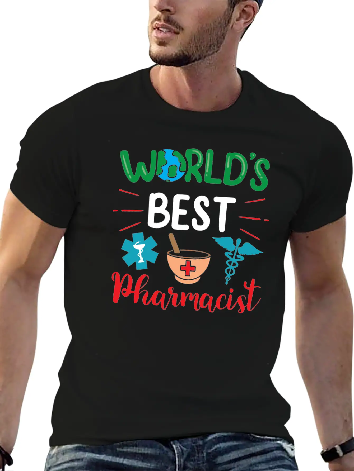 World's Best Pharmacist Apothecary Pharmacy Job Timeless Short Sleeve Tee – Comfy And Minimalist Design