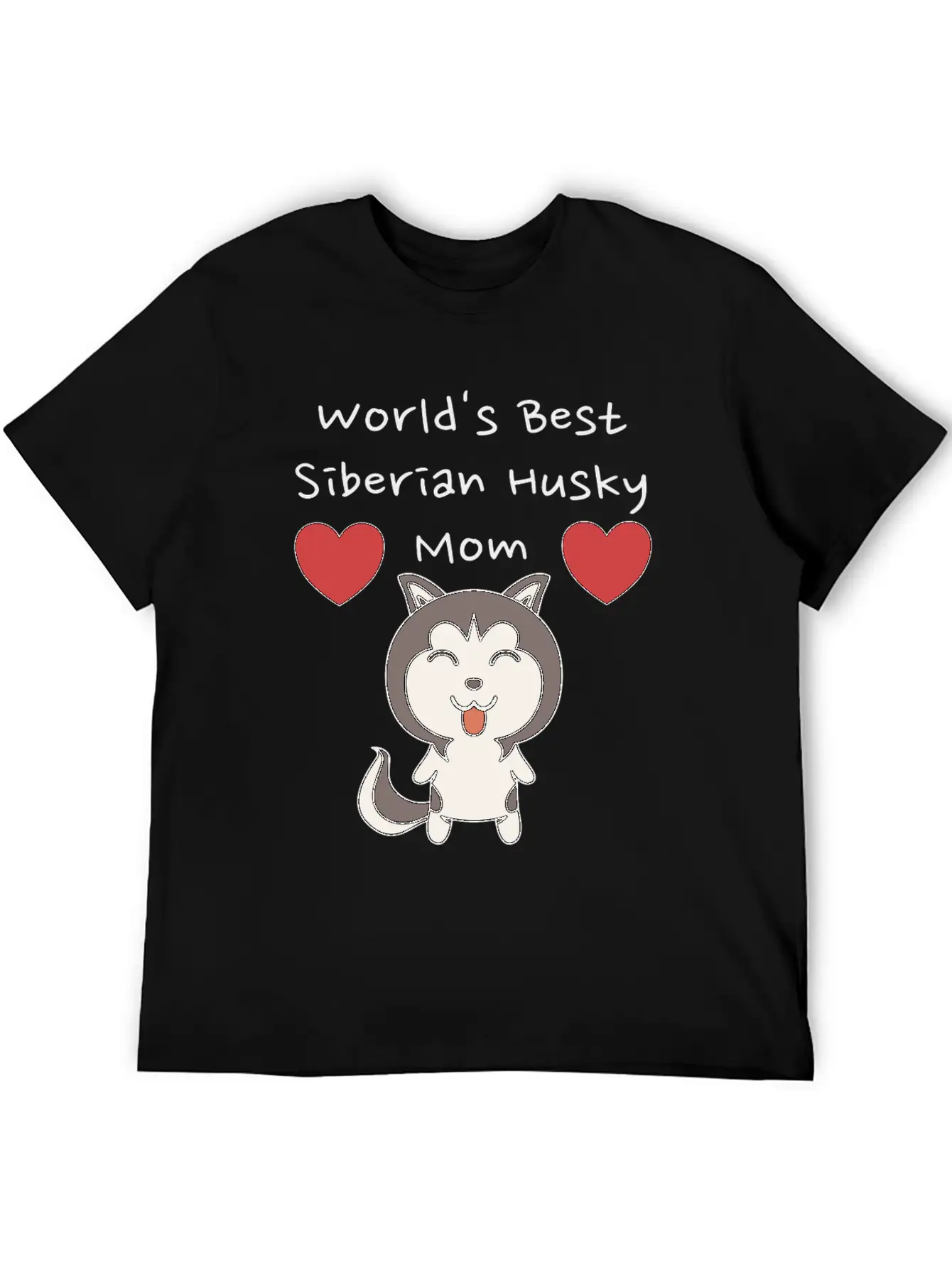 World's Best Siberian Husky Mom Cute Dog Mother Design Unisex Casual T-Shirt – Clean Design For Daily Comfort