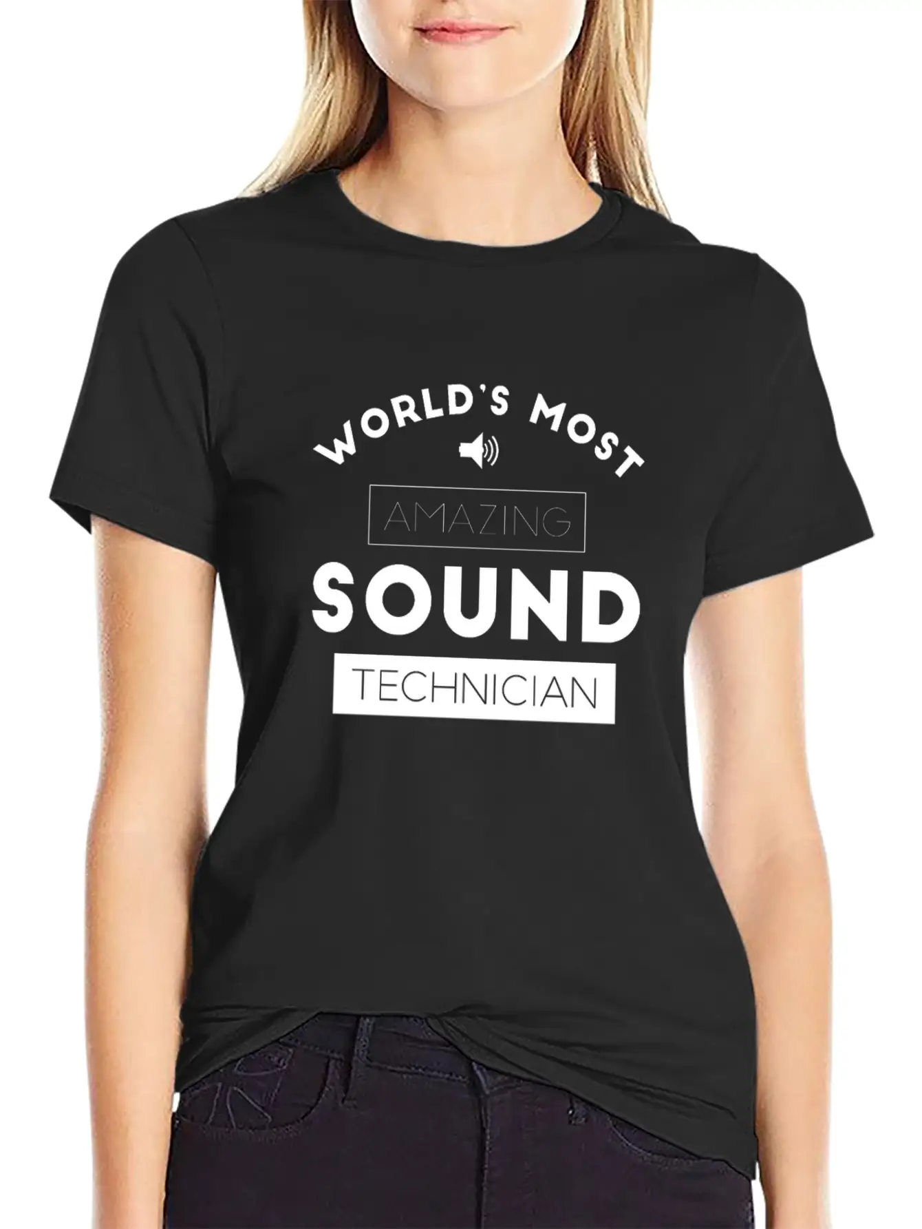 Worlds Most Amazing Sound Technician Audio Stylish Everyday T-Shirt – Unisex Basic Cotton Tee