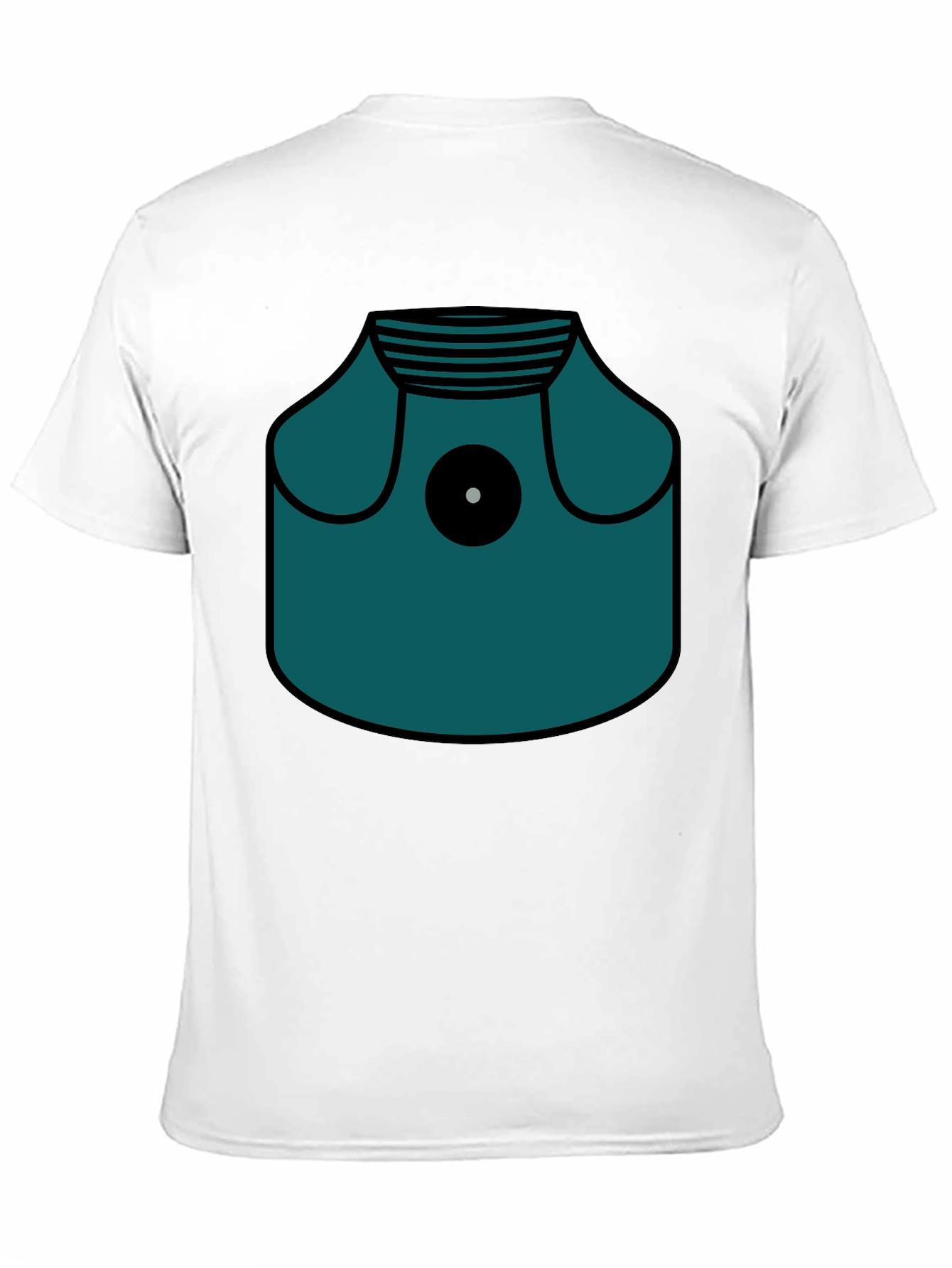 Modern Graphic T-Shirt - Teal Spray Paint Can Design