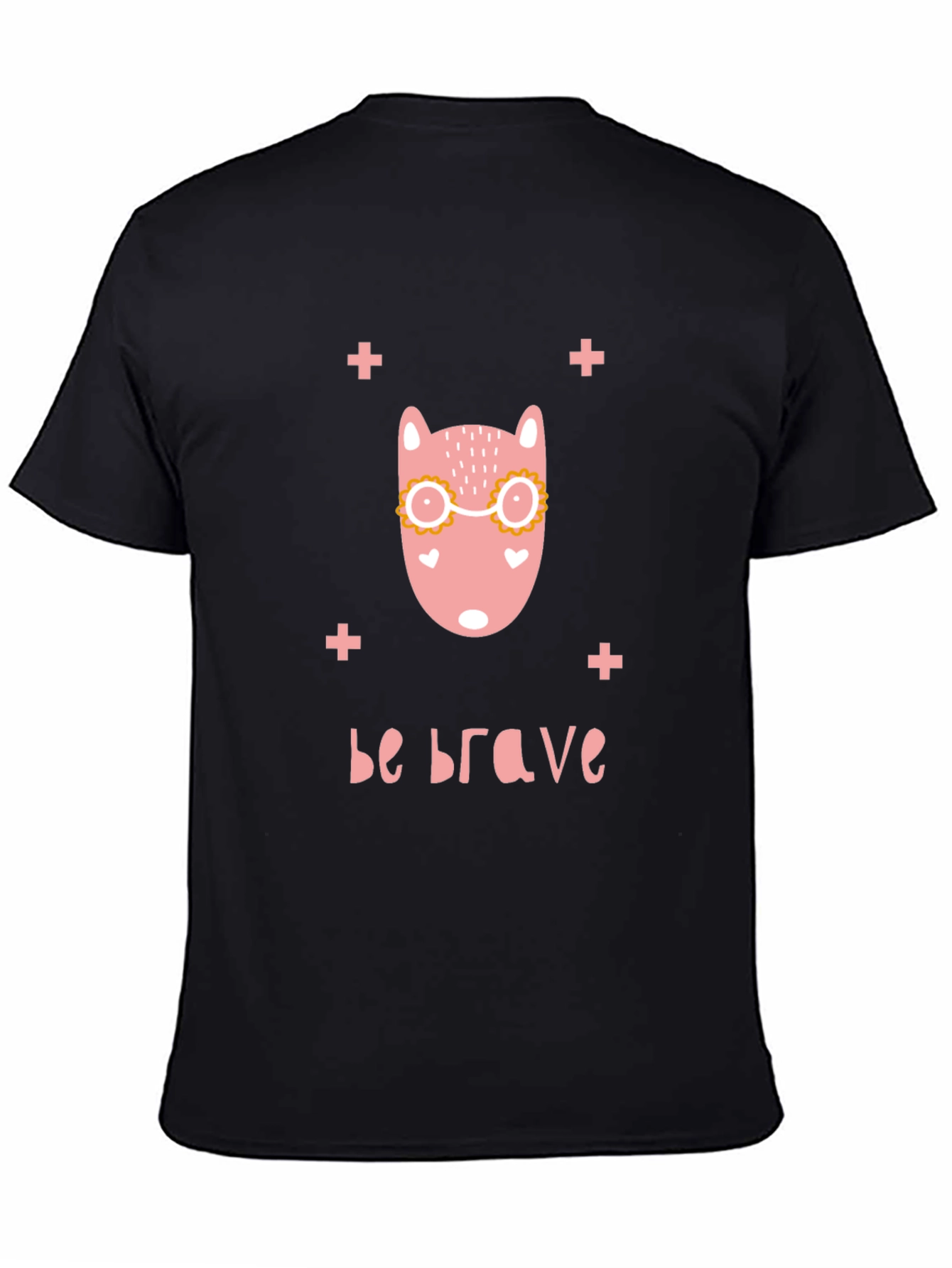 Be Brave Graphic T-Shirt - Cute Animal Design