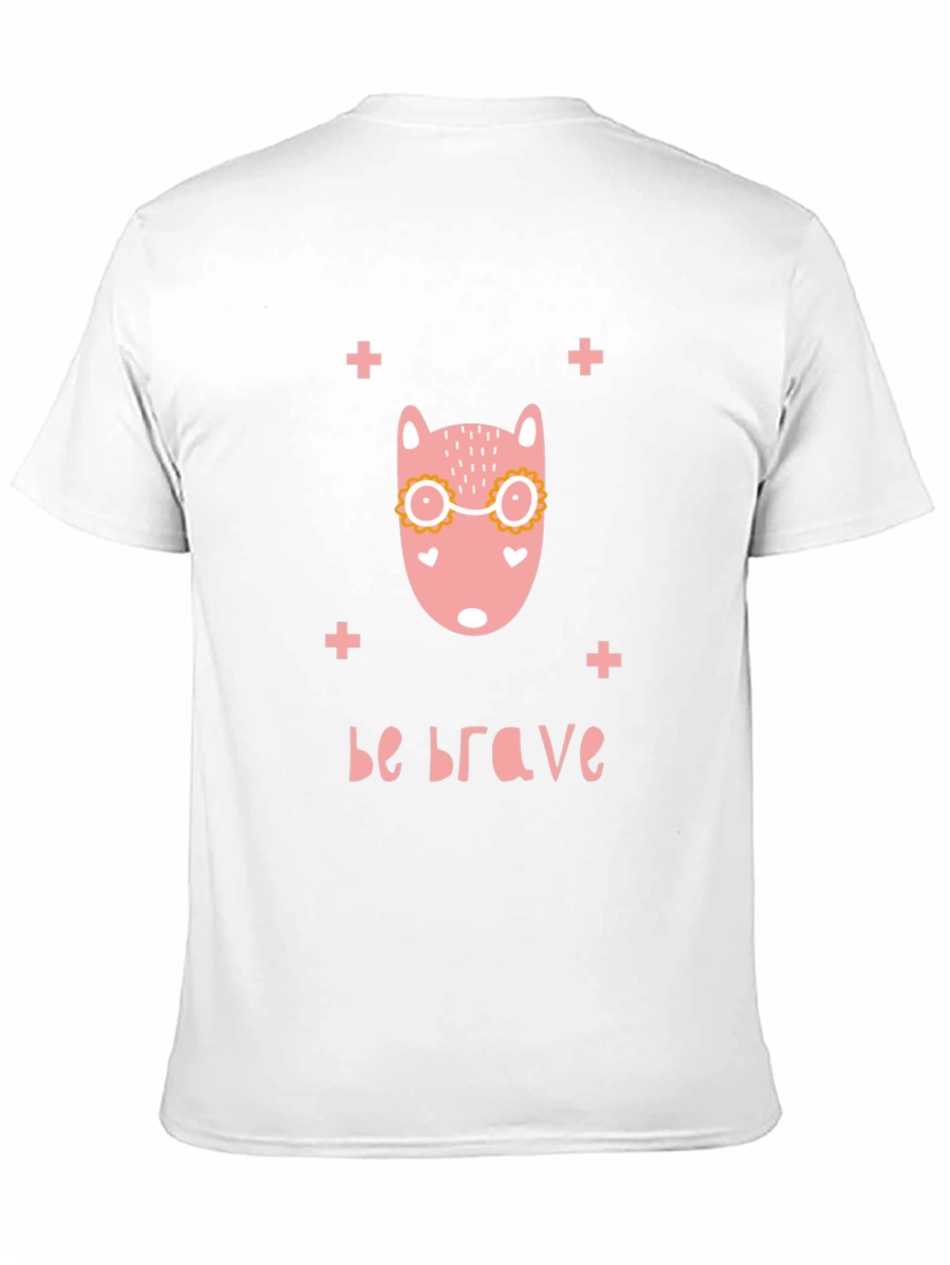 Be Brave Graphic T-Shirt - Cute Animal Design