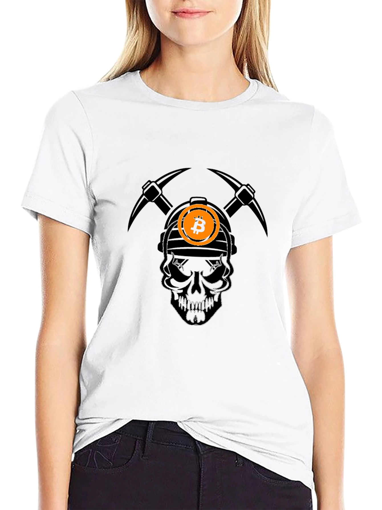 Bitcoin Miner Skull T-Shirt