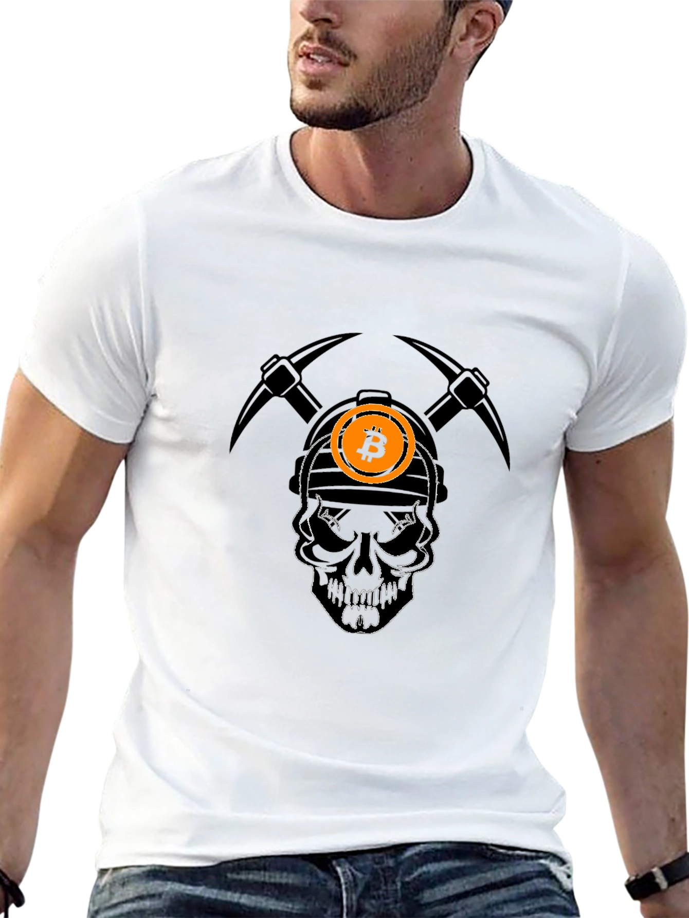 Bitcoin Miner Skull T-Shirt