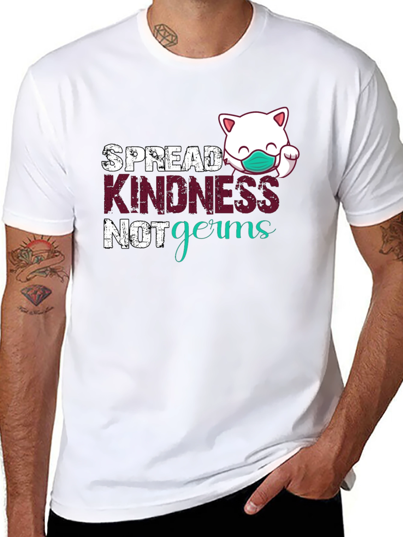 Spread Kindness Not Germs Graphic Tee