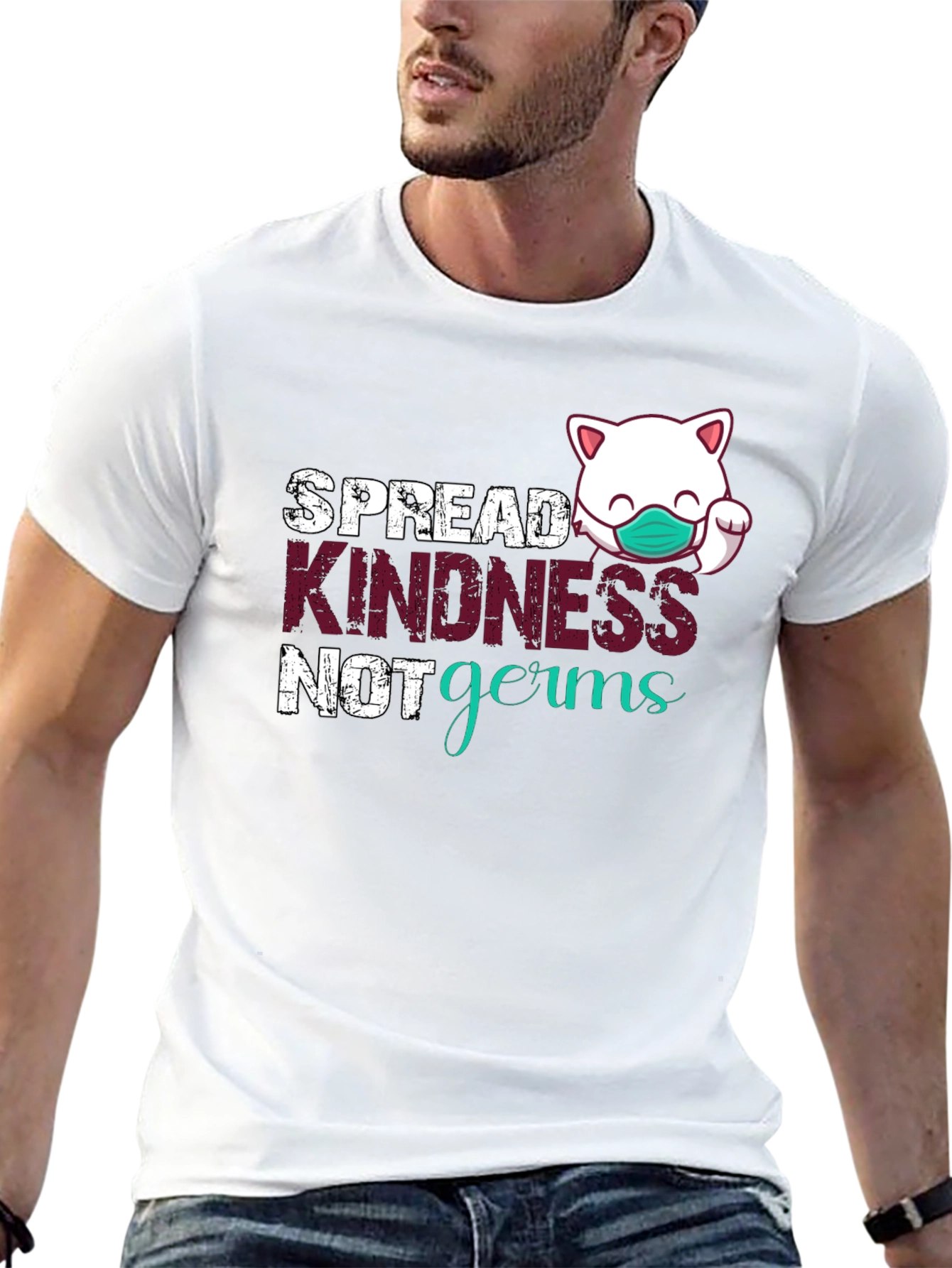 Spread Kindness Not Germs Graphic Tee