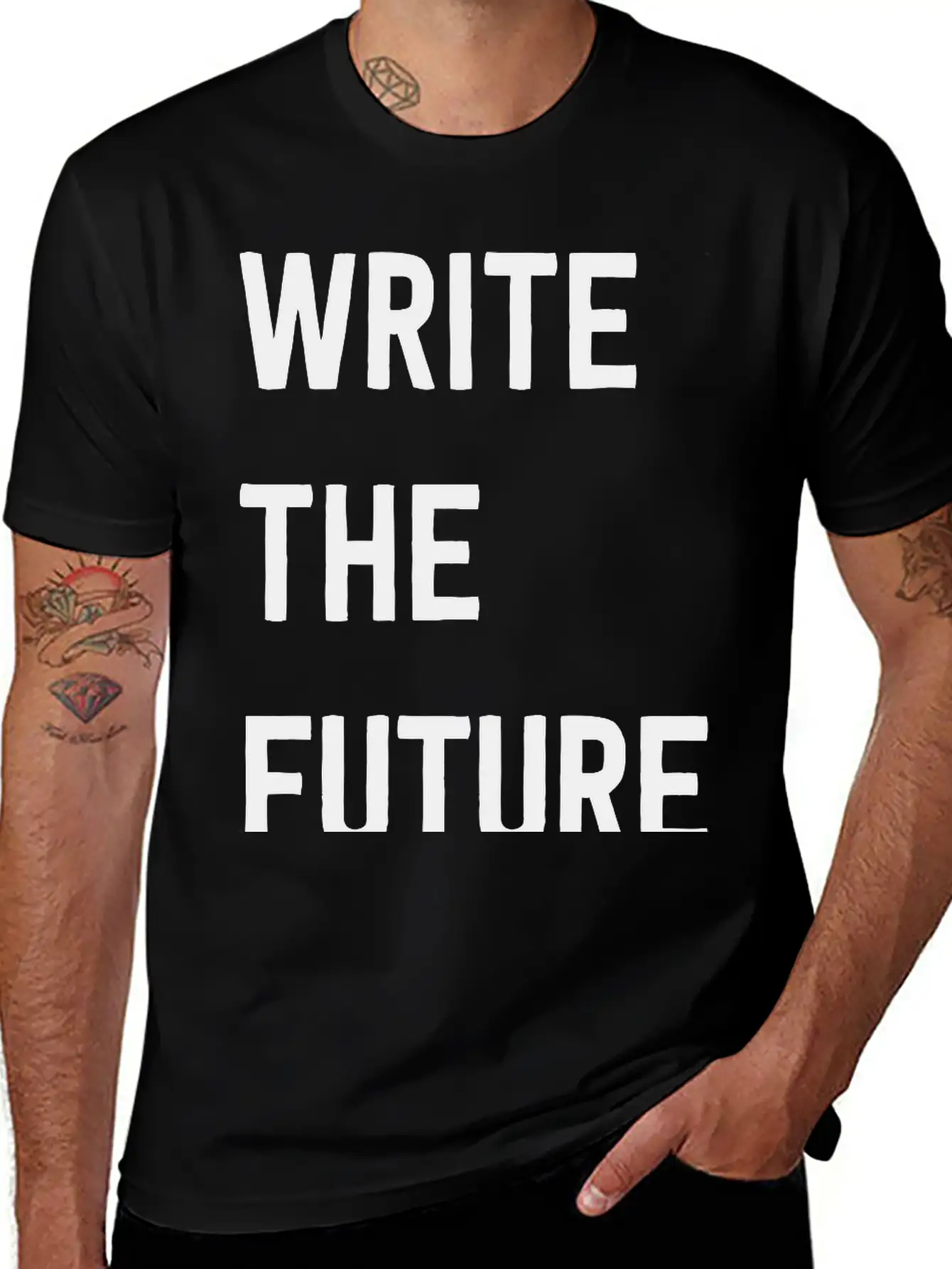 Write The Future Stylish Everyday T-Shirt – Unisex Basic Cotton Tee
