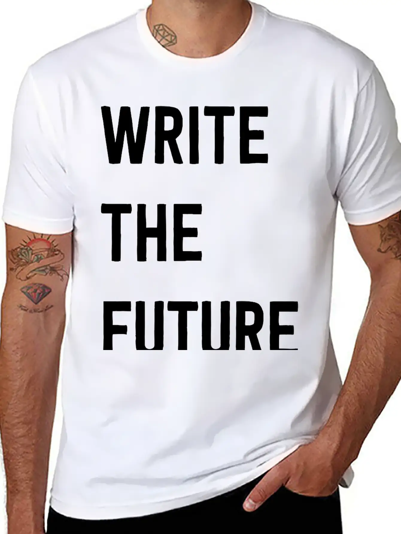 Write The Future Stylish Everyday T-Shirt – Unisex Basic Cotton Tee