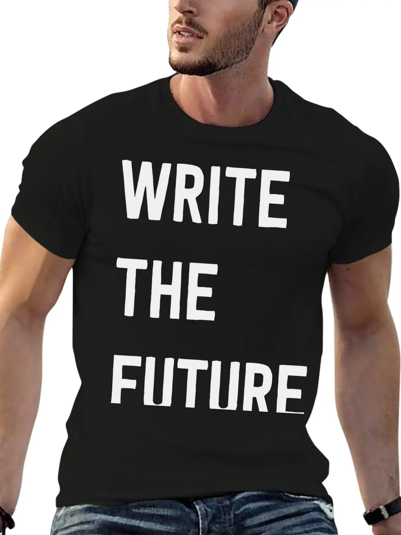 Write The Future Stylish Everyday T-Shirt – Unisex Basic Cotton Tee