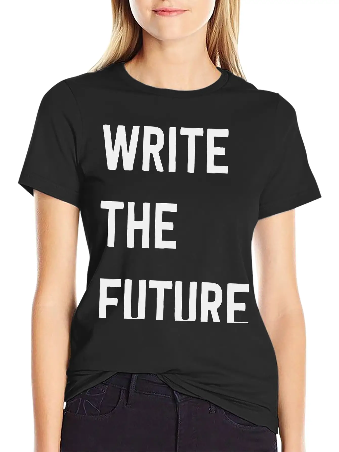 Write The Future Stylish Everyday T-Shirt – Unisex Basic Cotton Tee